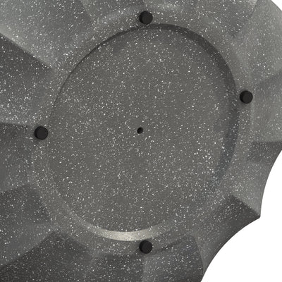 35.43' Modern Outdoor and Indoor Waterproof Coffee Table, Durable MgO Cement Design, Suitable for Terraces, Gardens, Backyards and Living Rooms ( Grey)