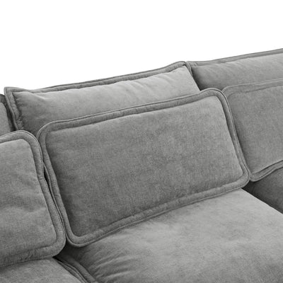 U_Style Double-Layer Cushion Modern Large U-Shaped Modular Sofa, Freely Combinable 6-Seater with Storage Function, Convertible to Sofa Bed, Perfect for Living Rooms, Offices, and Apartments
