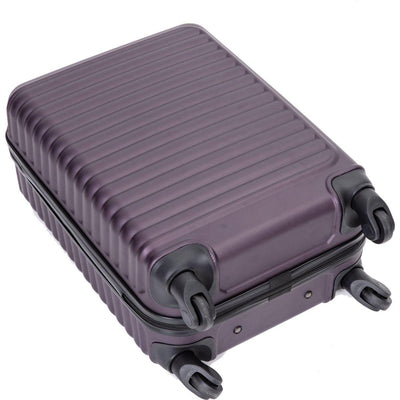 20" Carry on Luggage Lightweight Suitcase, Spinner Wheels, Purple