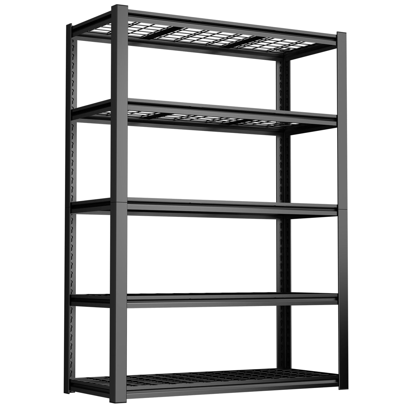 59 Inches Metal Garage Storage Rack, Heavy-Duty Steel Moisture-Proof And Waterproof 5-Layer Adjustable Storage Shelving Unit.Designed For Warehouse Storage (food Pantries, Industrial Use)