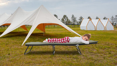 Folding Camping Cot for Adults,  5-Angle Adjustable Camping Cot Heavy Duty Outdoor Bed with Carry Bag,1200 D Layer Oxford Travel Camp Cots