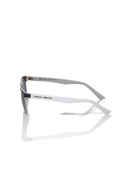 Frankie Morello Black Metallic Fiber Men's Sunglass