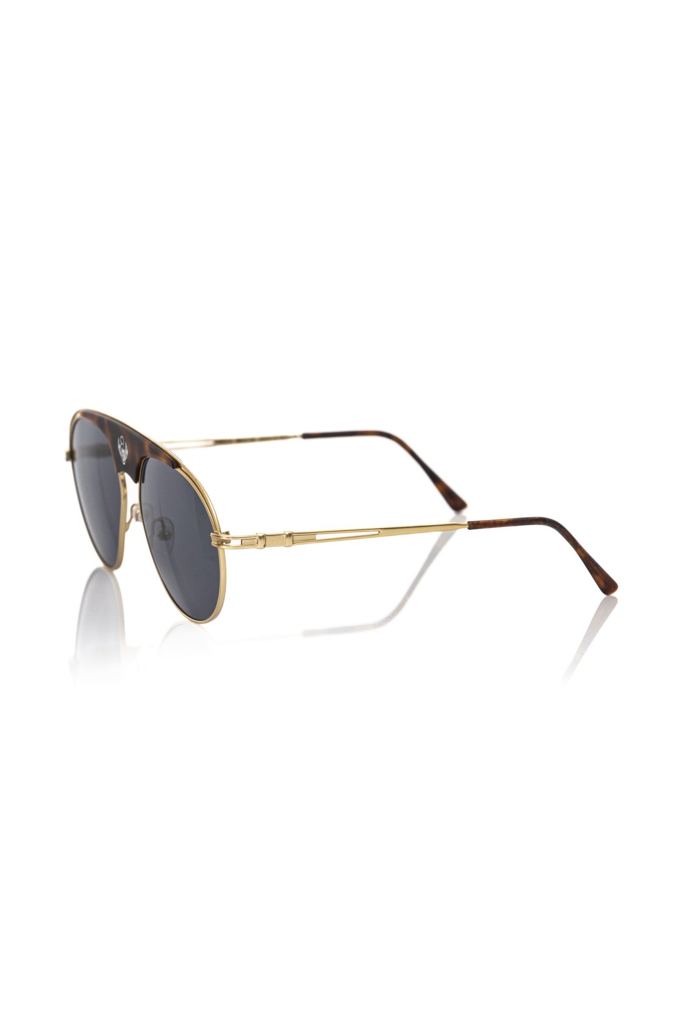 Frankie Morello Brown Metallic Fiber Men Sunglasses