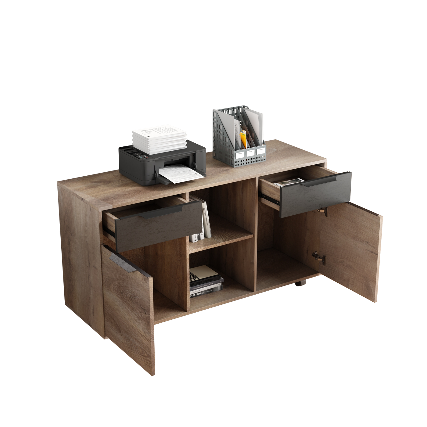 The sub cabinet of the table