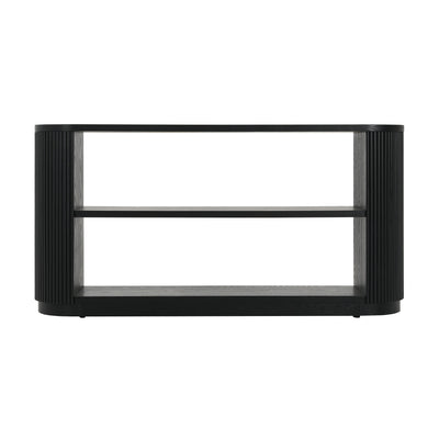 Mirod Modern Entryway Console Table - Slim Sofa Table with Open Shelf & Elegant Wood Grain, Multi-Functional Hallway Table for Living Room