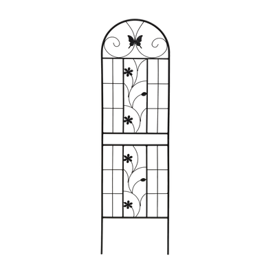 2 Pack Metal Garden Trellis 71' x 19.7' Rustproof Trellis for Climbing Plants Outdoor Flower Support Black