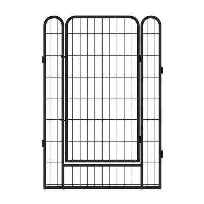 12 Panels Heavy-Duty Metal Playpen with Door, 39.37' H Dog Fence Pet Exercise Pen for Outdoor, Indoor