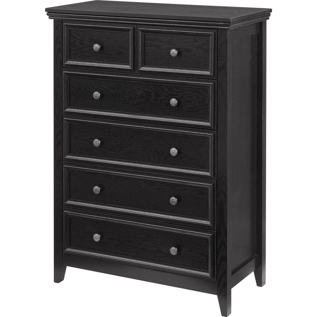 Modern 6 Drawers Dresser 6 Drawers Cabinet,Chest of Drawers Closet Organizers and Storage Clothes Storage Drawers Cabinet for Living Room, Farmhouse Dresser Organizer Black
