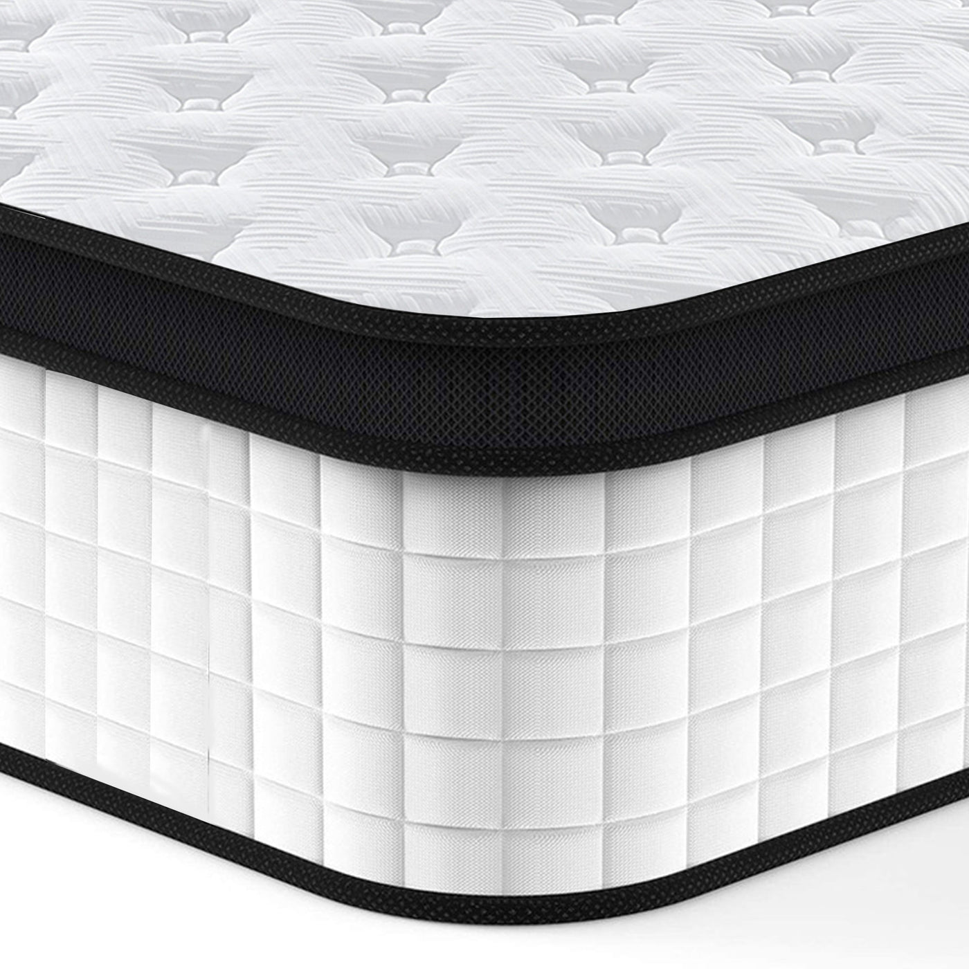 12 Inch Queen Size Oeko-tex100 Cool Kniited Cover Memrory Foam 7 Zoned Pocket Spring Hybrid Mattress