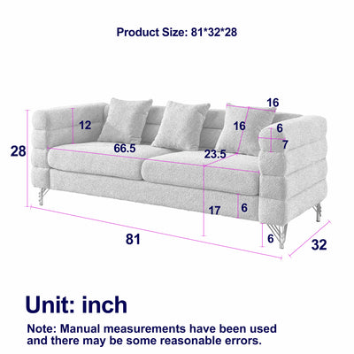 3-seater + 3-seater Combination sofa.BLACK teddy