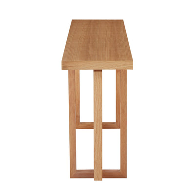 59.05inch MDF Console Table Narrow Entryway Table for Hallway, Behind The Couch, Living Room, Foyer, Easy Assembly, OAK