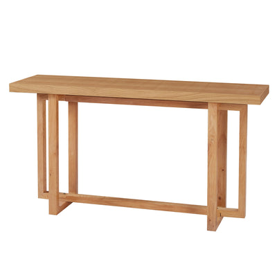 59.05inch MDF Console Table Narrow Entryway Table for Hallway, Behind The Couch, Living Room, Foyer, Easy Assembly, OAK