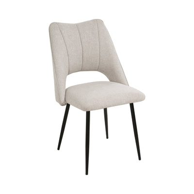 5-Piece Dining Table and Chair Set, Including 4 Beige Chairs and a Retractable Dining Table in White, Suitable For 4 to 6 People's Dining Tables, Suitable for Kitchens and Living Rooms
