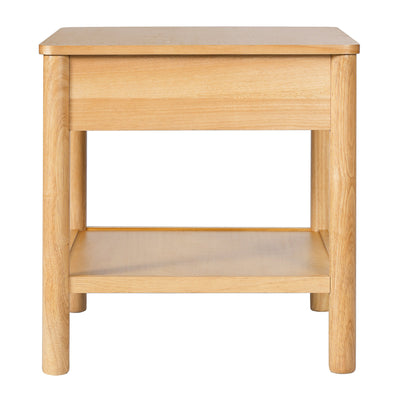 END TABLE K/D WITH 1 DRAWER,NATURAL COLOR