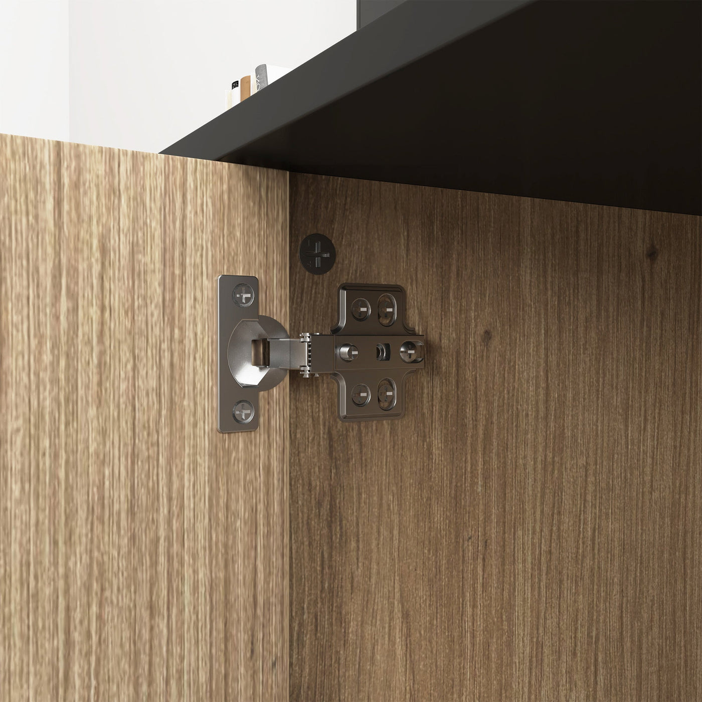 Natural Wood Grain Four-Door MDF TV Cabinet, An Ideal Choice for TV And Item Storage in Modern Homes, A Perfect Blend of Nordic And Modern Minimalist Styles, With Dimensions of 55*15.7*18.9 inches
