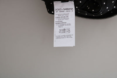 Dolce & Gabbana Black Silk Banana Leaf Print Bomber Jacket