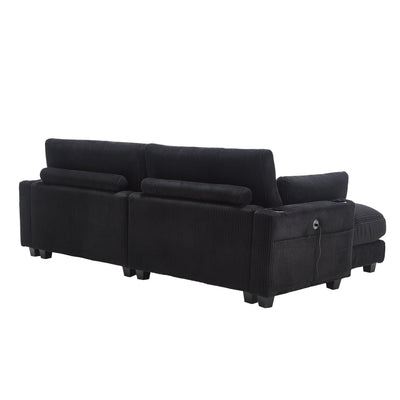 UNITED WE WIN Sleeper Sofa Couch Bed,Oversized Chaise Lounge Chair Cozy Cloud Couch