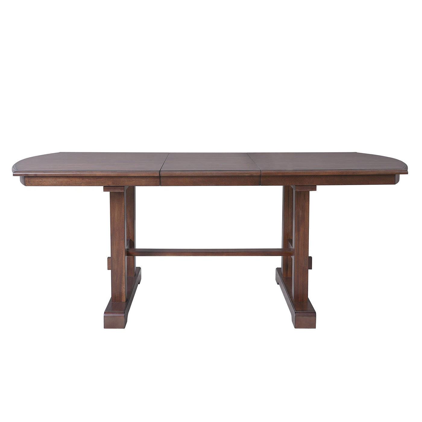 6-Piece Extendable Dining Table Set, 60–78 in. Wood Table with Removable Leaf, 4 Upholstered Chairs and Bench, Cherry Finish