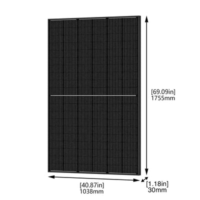 410 Watt Monocrystalline Solar Panel (10 Pack) With Solar Panel Mount Rack