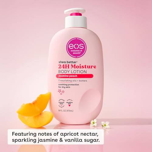 eos Shea Better Body Lotion- Crème de Pistachio, 24-Hour Moisture Skin Care, Lightweight & Non-Greasy, Made with Natural Shea, Vegan, 16 fl oz