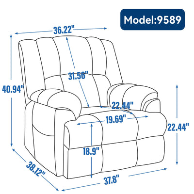Dual Motor Heat Massage Infinite Position Up to 350 LBS Electric Power Lift Recliners with Power-Remote, Medium-firm and Heavy Duty, Red