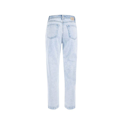 Yes Zee Blue Cotton Women High-Waisted Jean