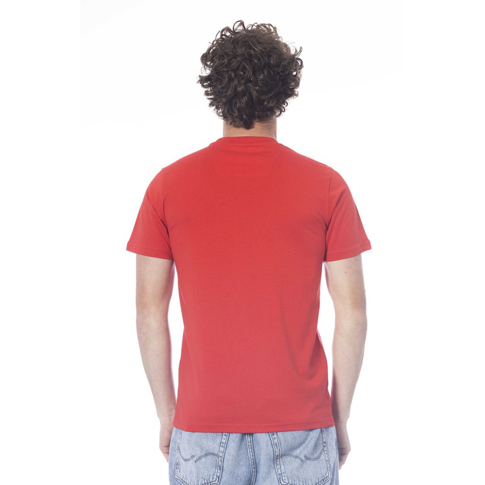 Cavalli Class Red Cotton Men's T-Shirt