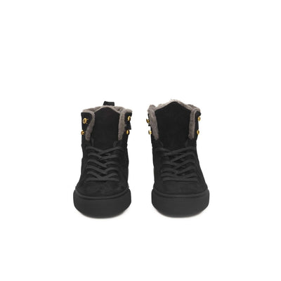 Cerruti 1881 Black Cowhide Women High Sneaker