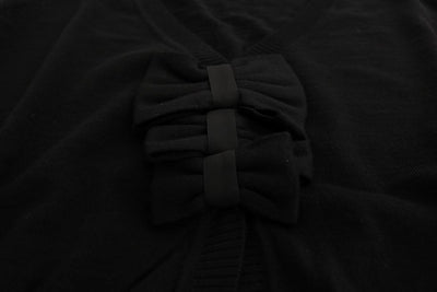 MARGHI LO' Black Wool Blouse Sweater