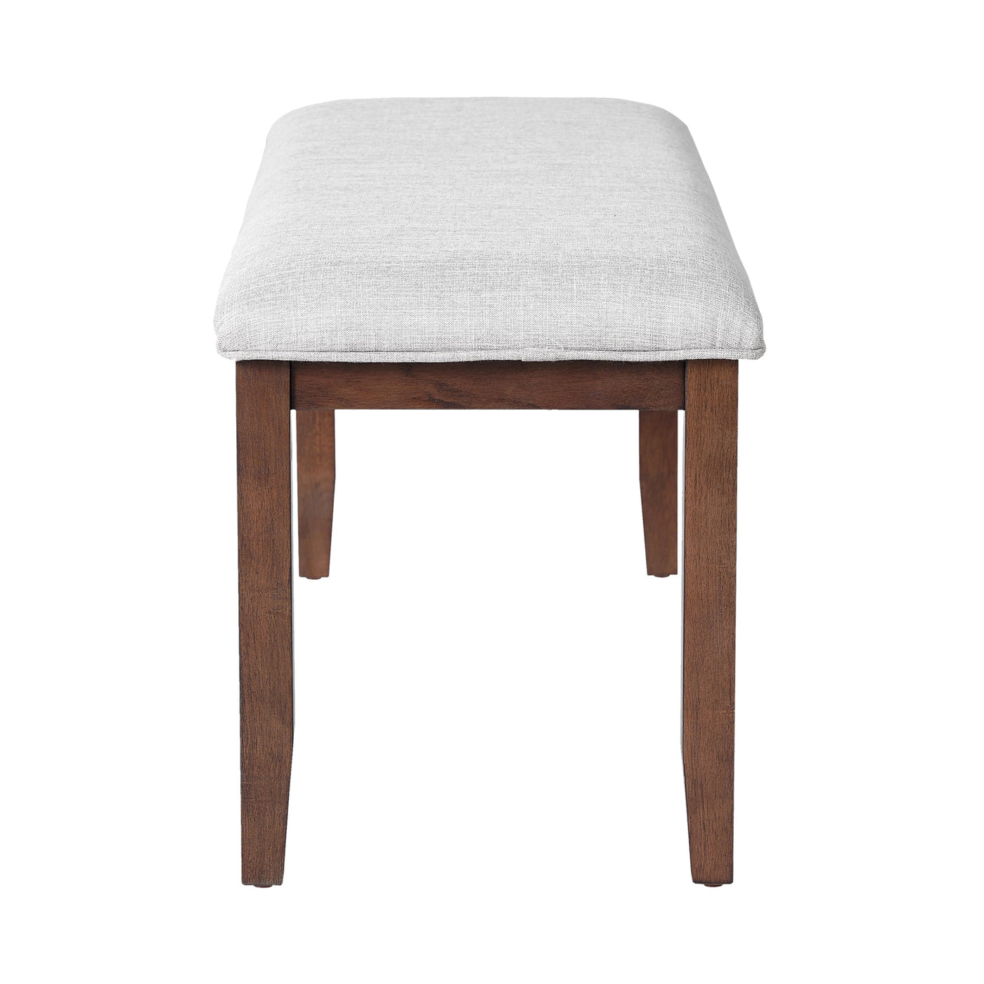 6-Piece Extendable Dining Table Set, 60–78 in. Wood Table with Removable Leaf, 4 Upholstered Chairs and Bench, Cherry Finish