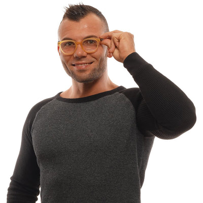 Ermenegildo Zegna Orange Men Glasses Frame