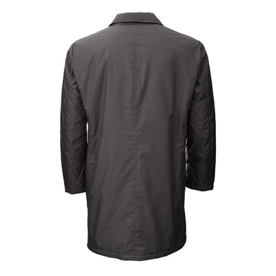 Add Brown Polyester Men's Trench Jacket