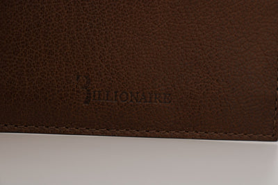 Billionaire Italian Couture Brown Leather Cardholder Wallet