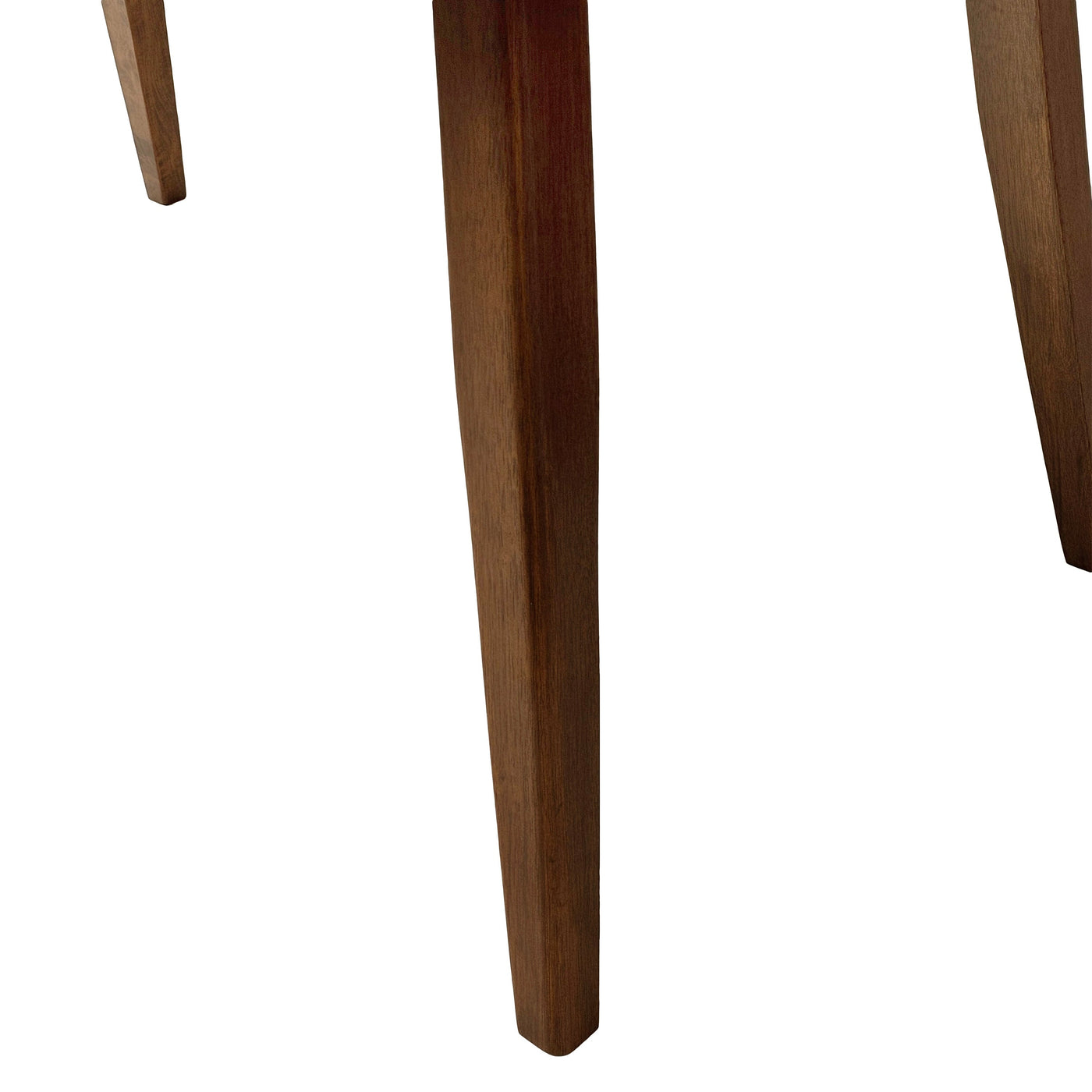 5-Piece Mid-Century Dining Set with Walnut Finished Frame, Upholstered Dining Chairs ,Dark Grey & Wood Dining Table