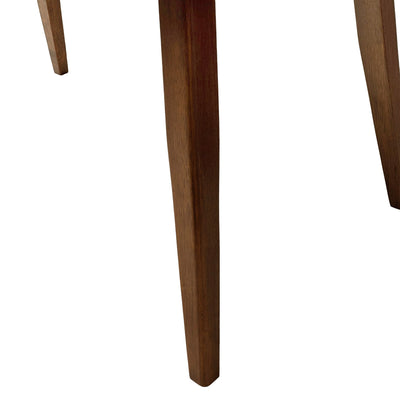 5-Piece Mid-Century Dining Set with Walnut Finished Frame, Upholstered Dining Chairs ,Dark Grey & Wood Dining Table
