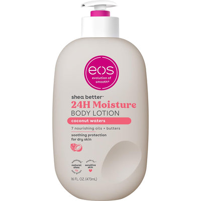 eos Shea Better Body Lotion- Crème de Pistachio, 24-Hour Moisture Skin Care, Lightweight & Non-Greasy, Made with Natural Shea, Vegan, 16 fl oz