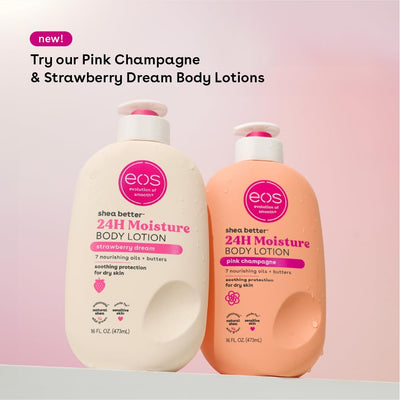 eos Shea Better Body Lotion- Crème de Pistachio, 24-Hour Moisture Skin Care, Lightweight & Non-Greasy, Made with Natural Shea, Vegan, 16 fl oz
