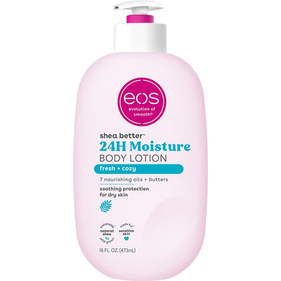 eos Shea Better Body Lotion- Crème de Pistachio, 24-Hour Moisture Skin Care, Lightweight & Non-Greasy, Made with Natural Shea, Vegan, 16 fl oz