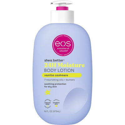 eos Shea Better Body Lotion- Crème de Pistachio, 24-Hour Moisture Skin Care, Lightweight & Non-Greasy, Made with Natural Shea, Vegan, 16 fl oz