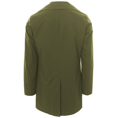 People Of Shibuya Green Recycled Polyester Men Trench Coat