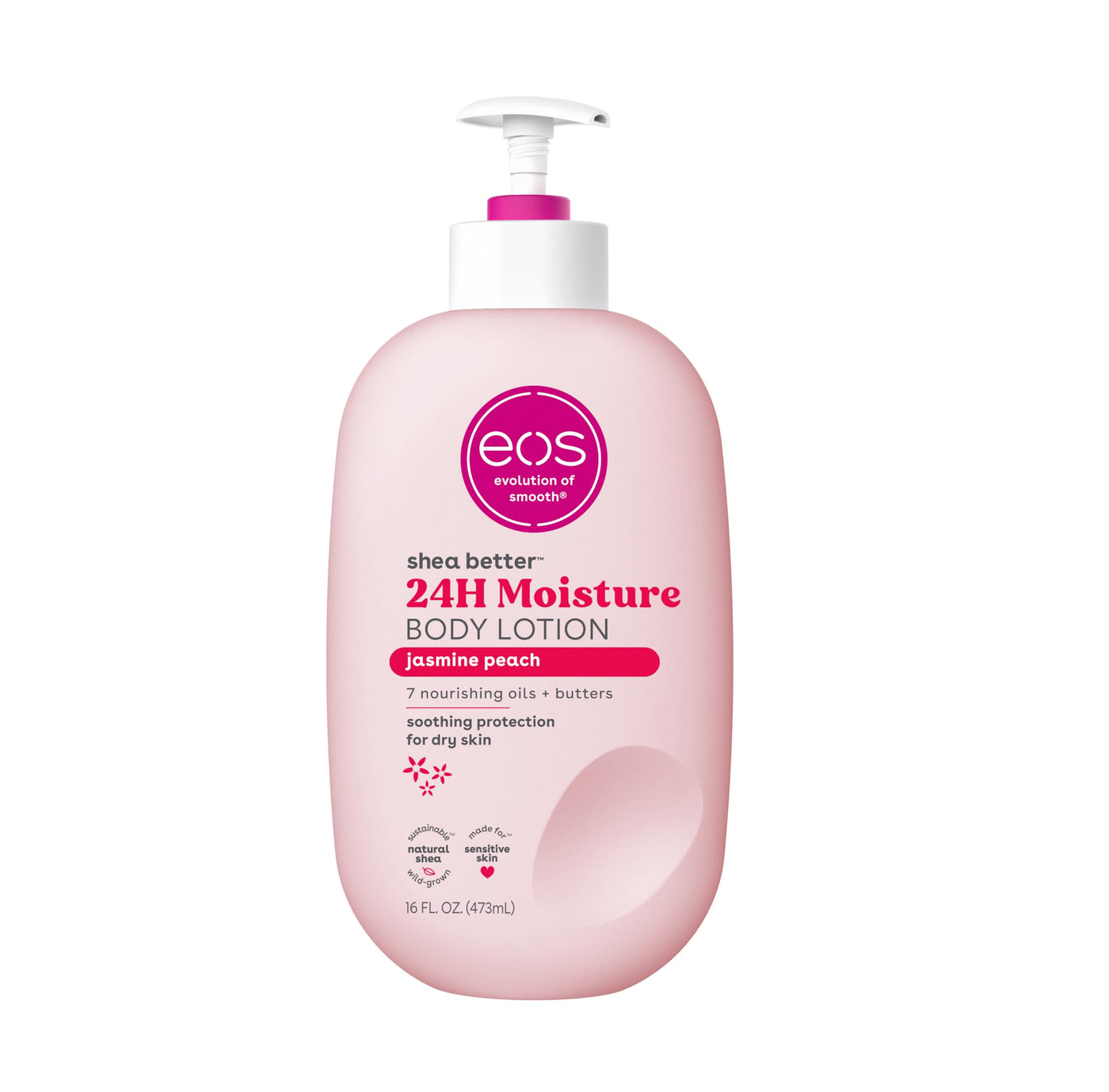 eos Shea Better Body Lotion- Crème de Pistachio, 24-Hour Moisture Skin Care, Lightweight & Non-Greasy, Made with Natural Shea, Vegan, 16 fl oz