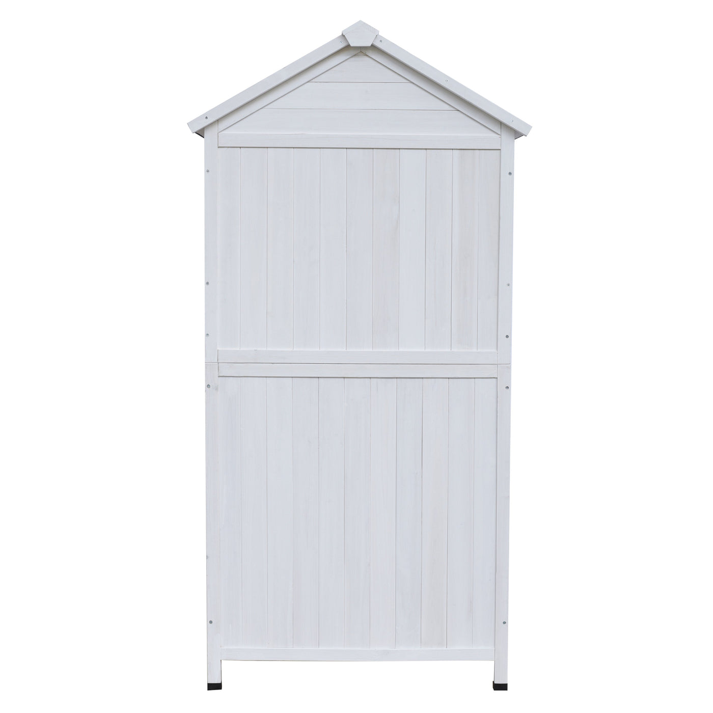 67' White Fir Wood Storage Shed with Double Doors