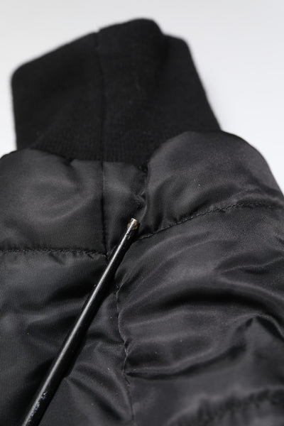 Dolce & Gabbana Black Hooded Parka Winter Men Coat Jacket
