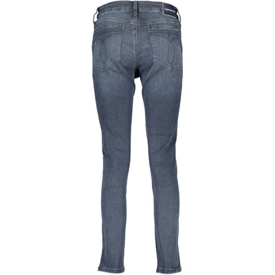 Calvin Klein Blue Cotton Women's Skinny Jean