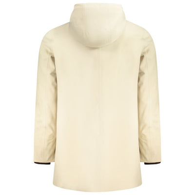 K-WAY Beige Polyester Men Trench Coat