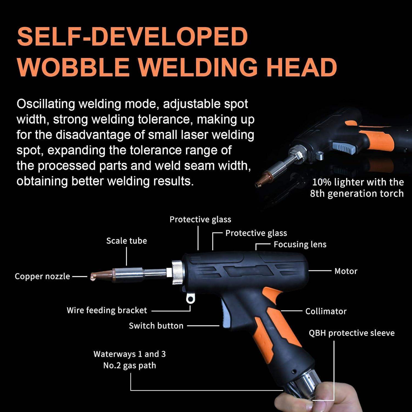 1000W Air-Cooled Handheld Laser Welder