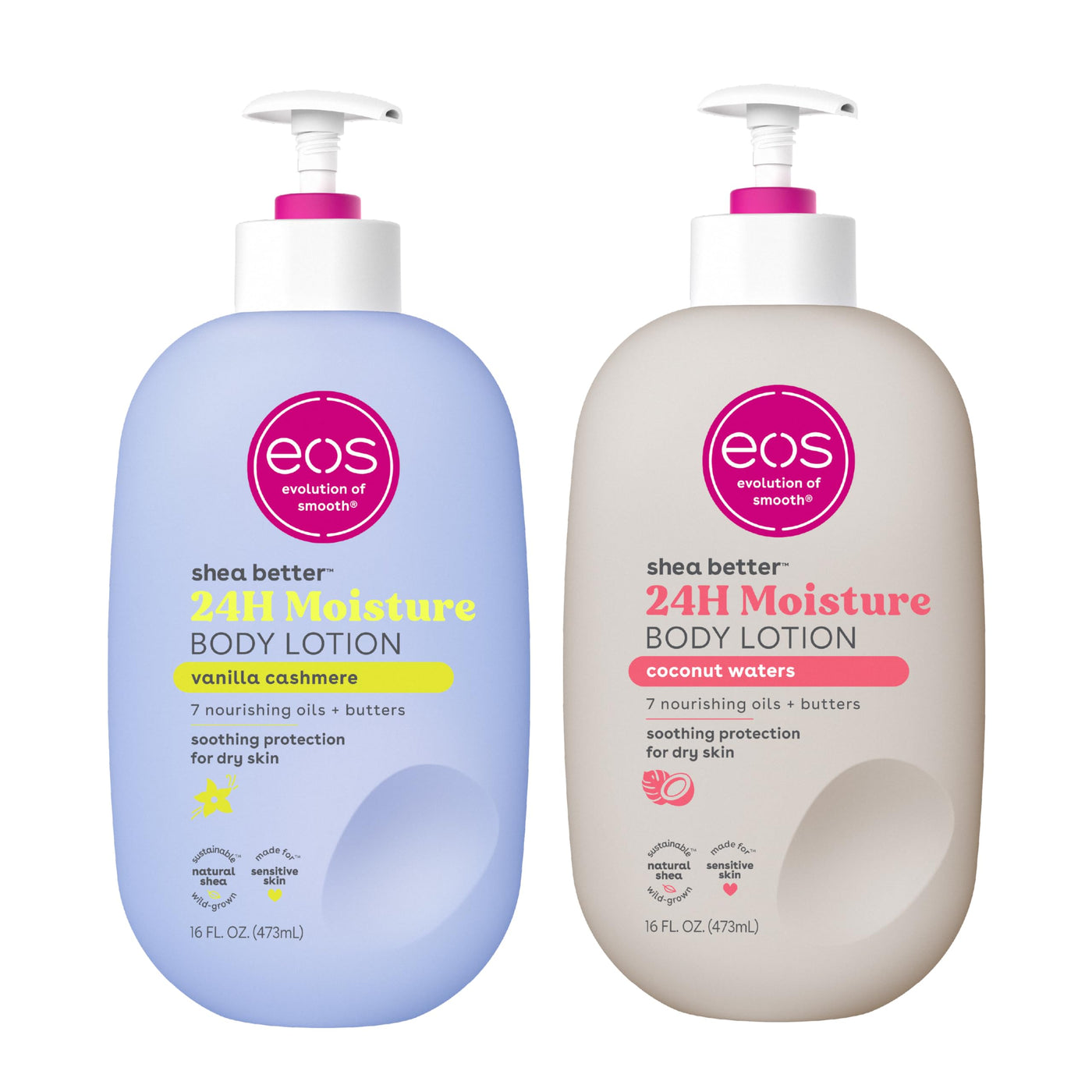 eos Shea Better Body Lotion- Crème de Pistachio, 24-Hour Moisture Skin Care, Lightweight & Non-Greasy, Made with Natural Shea, Vegan, 16 fl oz