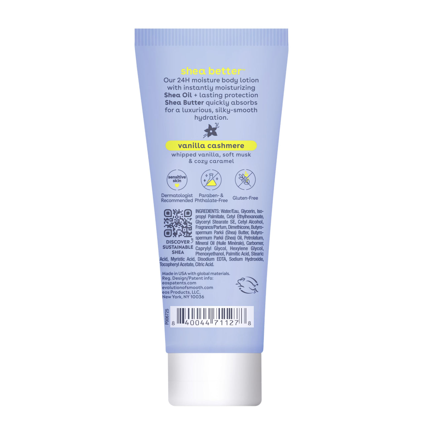 eos Shea Better Body Lotion- Crème de Pistachio, 24-Hour Moisture Skin Care, Lightweight & Non-Greasy, Made with Natural Shea, Vegan, 16 fl oz