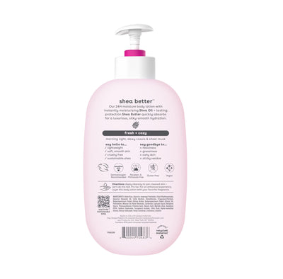 eos Shea Better Body Lotion- Crème de Pistachio, 24-Hour Moisture Skin Care, Lightweight & Non-Greasy, Made with Natural Shea, Vegan, 16 fl oz