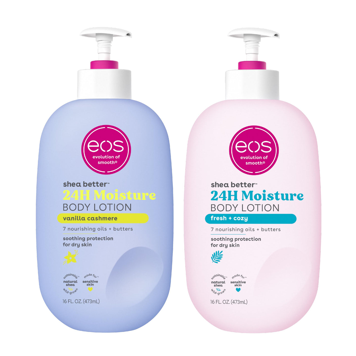 eos Shea Better Body Lotion- Crème de Pistachio, 24-Hour Moisture Skin Care, Lightweight & Non-Greasy, Made with Natural Shea, Vegan, 16 fl oz